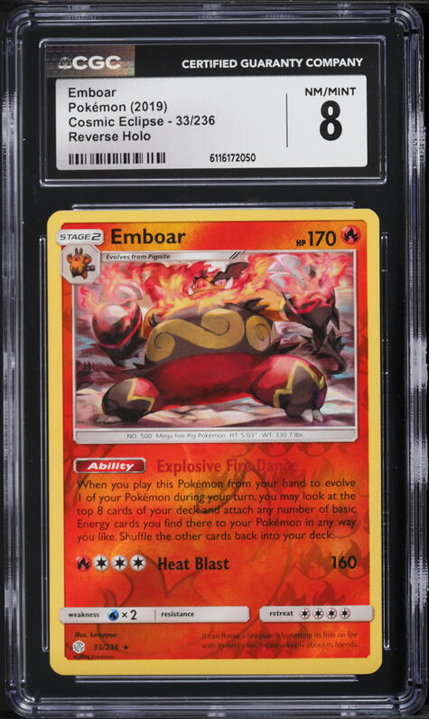 2025 Pokemon Japanese Scarlet & Violet White Flare AR Emboar #98