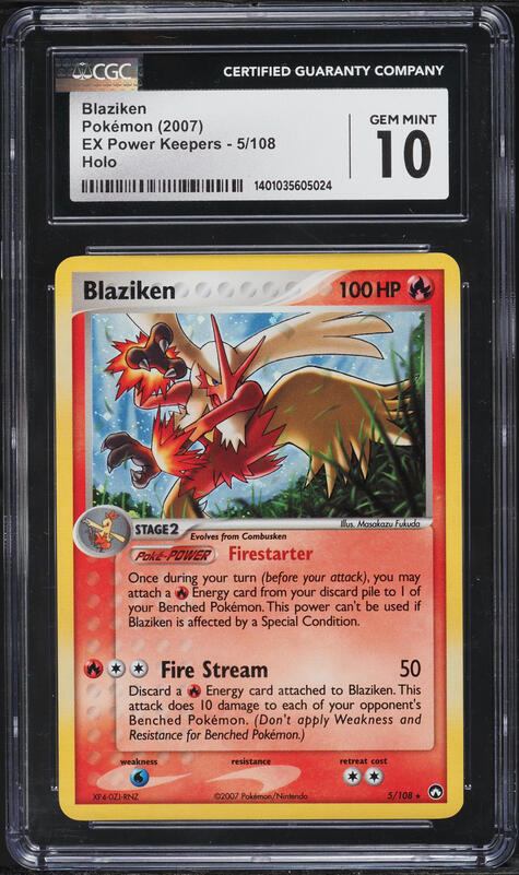2007 Pokemon Japanese World Champions Pack 1st Ed Holo Blaziken