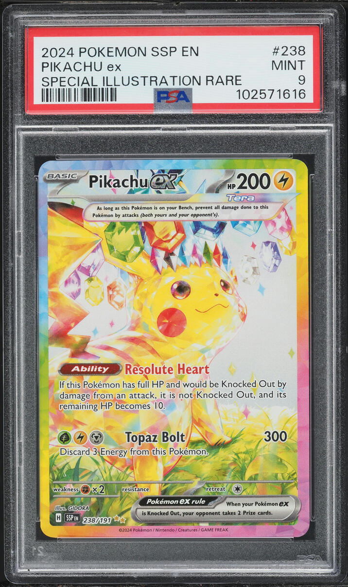 2024 Pokemon Scarlet & Violet Surging Sparks SIR Pikachu EX #238