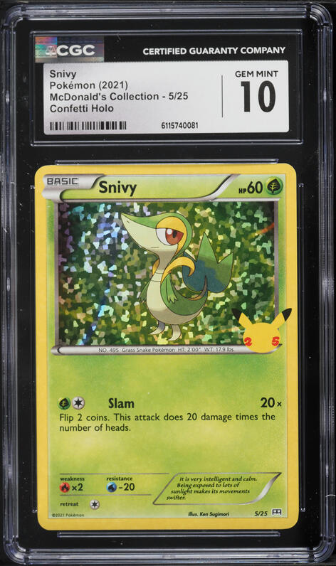 2025 Pokemon Japanese Sv11b-Black Bolt Art Rare Snivy #087 PSA 10
