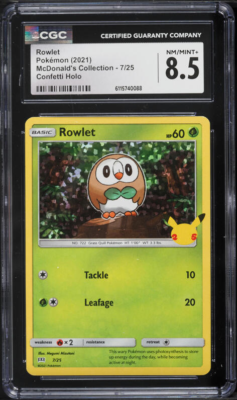 rowlet holographic pokemon card Rowlet 090/088 Me03: Perfect Order Holo