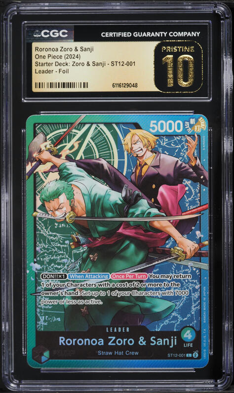 2024 One Piece Starter Deck Foil Leader Roronoa Zoro & Sanji #ST12