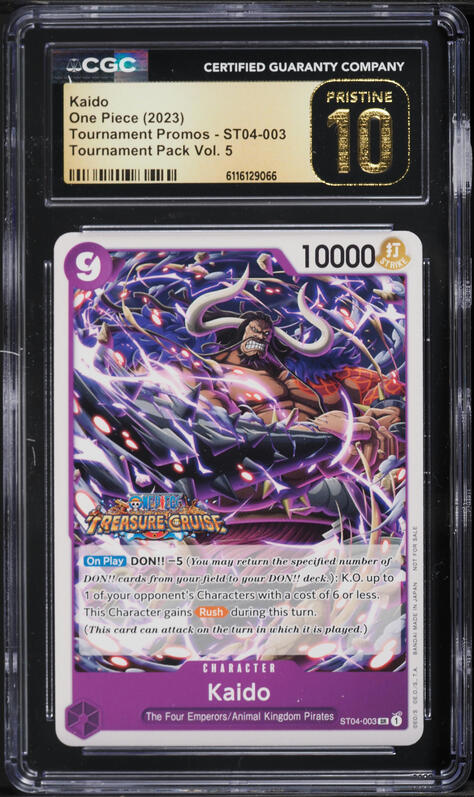 2023 One Piece Japanese Flagship Battle Winner Kaido #OP01-094 BGS