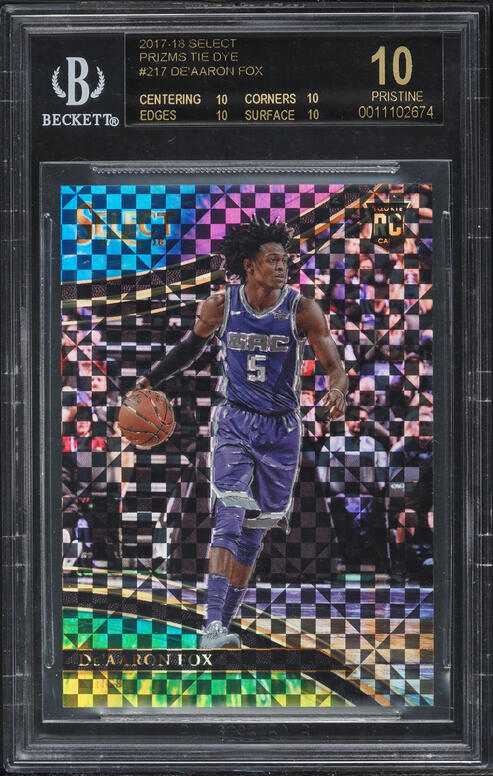 2017 Select Prizm Tie Dye LeBron James /25 #222 BGS 9.5 GEM MINT