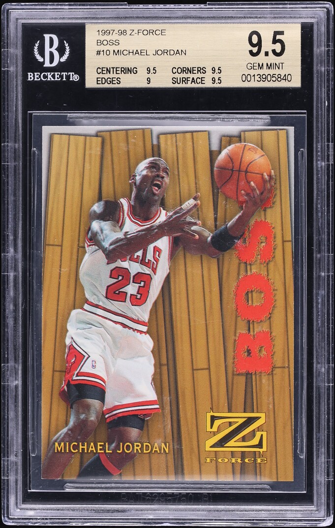 1997 Skybox Z-Force Boss Michael Jordan #10 BGS 9.5 GEM MINT