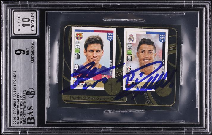 2016 Panini Noir Spotlight Signatures Cristiano Ronaldo AUTO /25