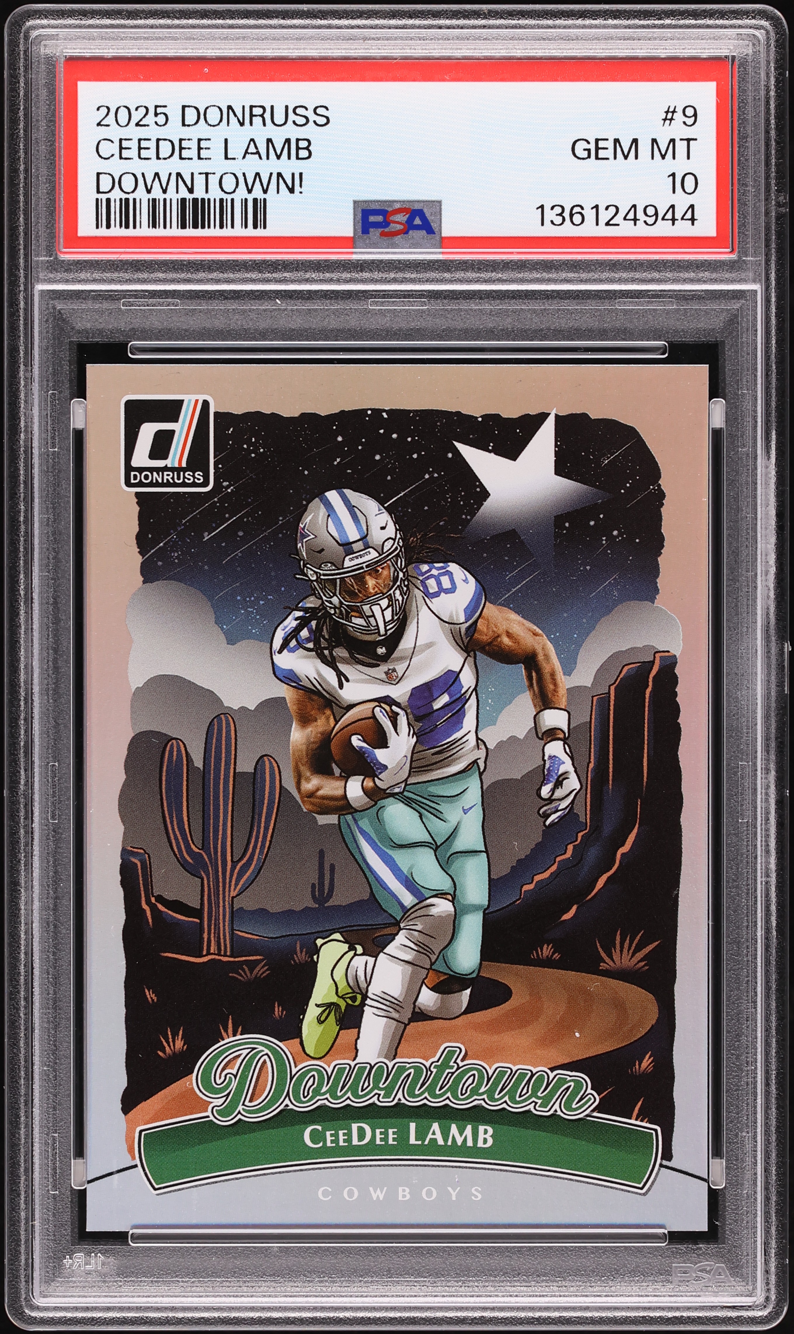2025 Donruss Downtown CeeDee Lamb #9 PSA 10 GEM MINT on Fanatics