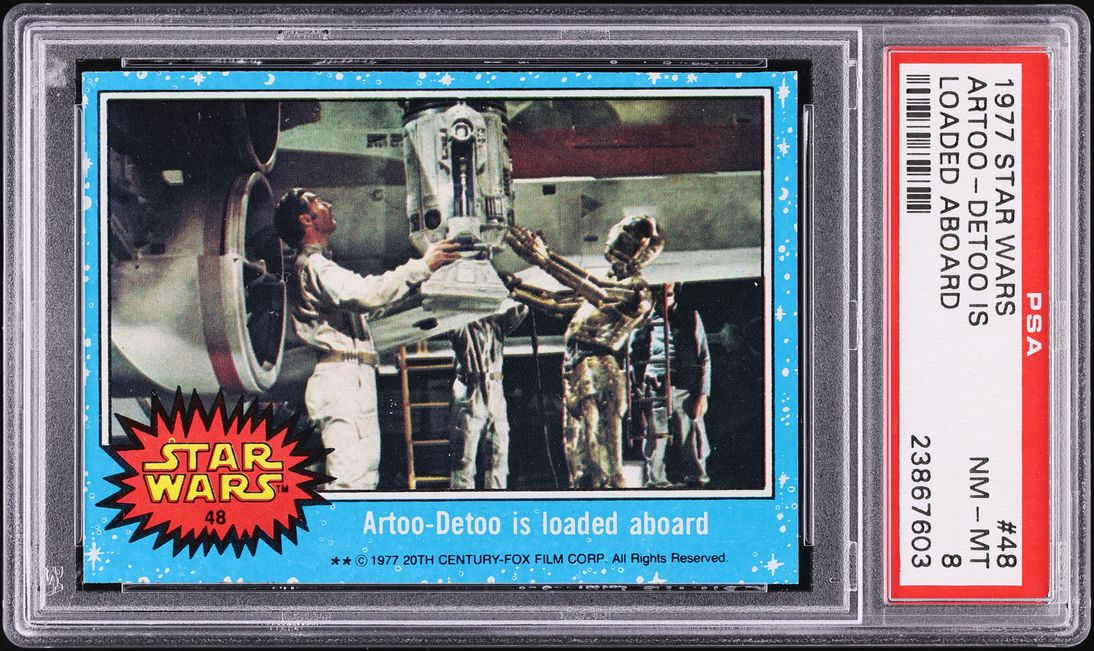 1977 Topps Star Wars Artoo-Detoo Is Loaded Aboard #48 PSA 8 NM-MT