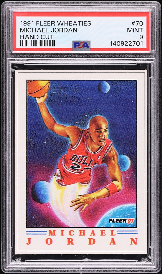 1991 Fleer Wheaties Michael Jordan #70 PSA 9 MINT on Fanatics Collect