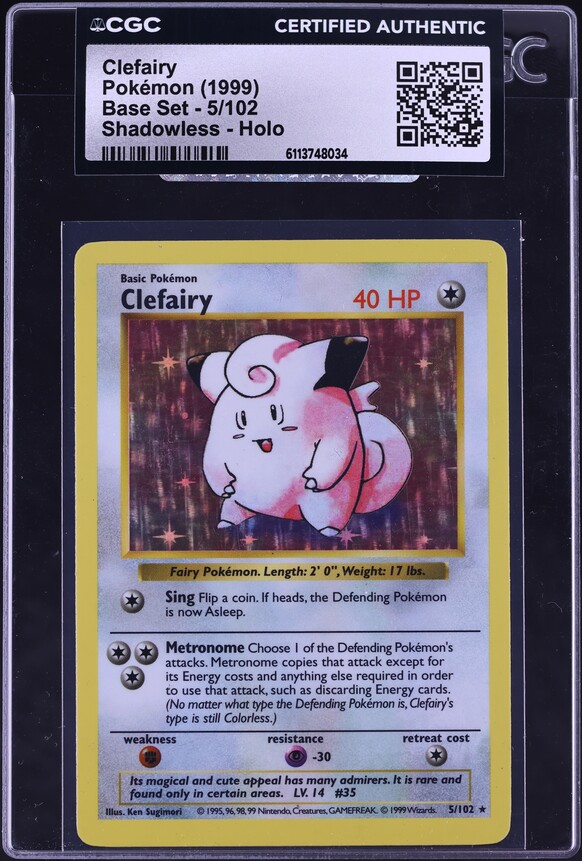 pokemon clefairy card Amazon.com: Pokemon - Clefairy (6) - Base Set 2 main image 1