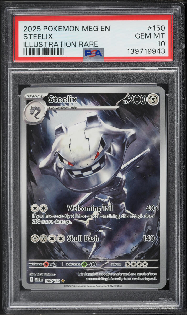2025 Pokemon Mega Evolution IR Steelix #150 PSA 10 GEM MINT