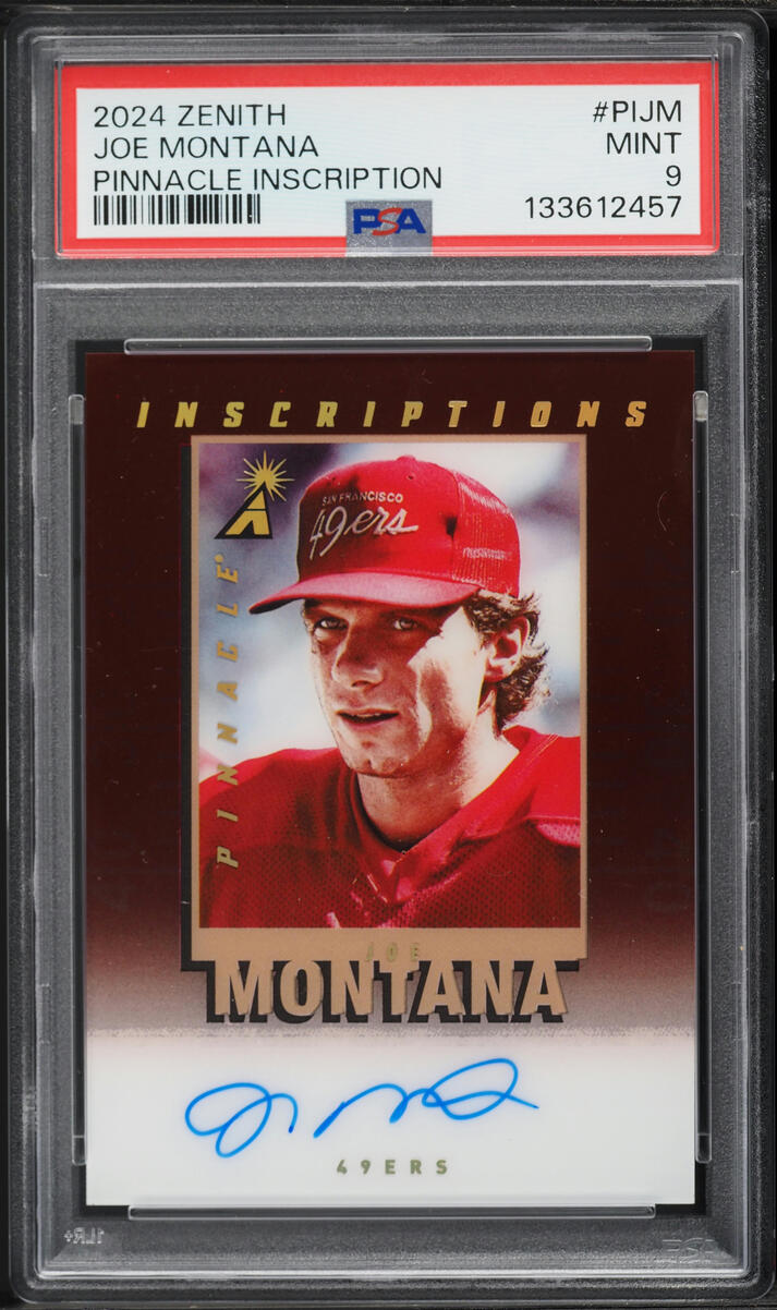 2023 Panini Zenith Pinnacle Inscriptions Joe Montana AUTO #PIJM