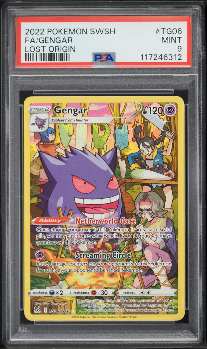 2022 Pokemon Sword & Shield Lost Origin CHR Gengar #TG06 PSA 9 MINT