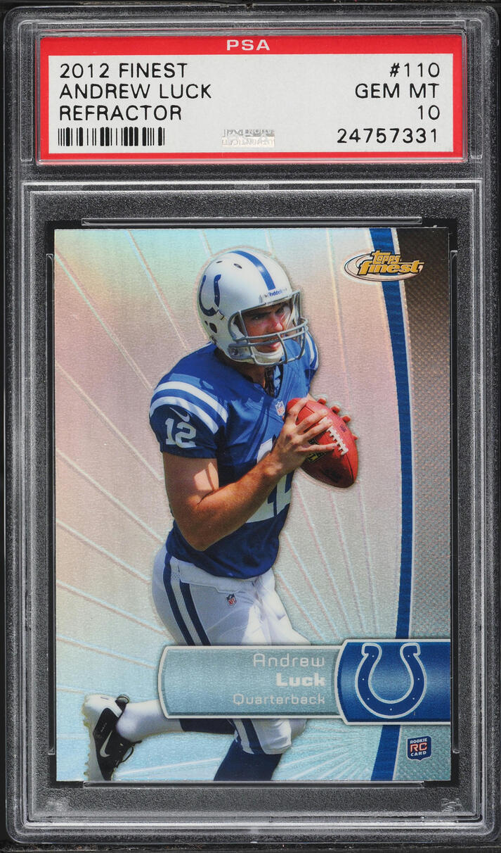 2012 Finest Refractor Andrew Luck ROOKIE #110 PSA 10 GEM MINT