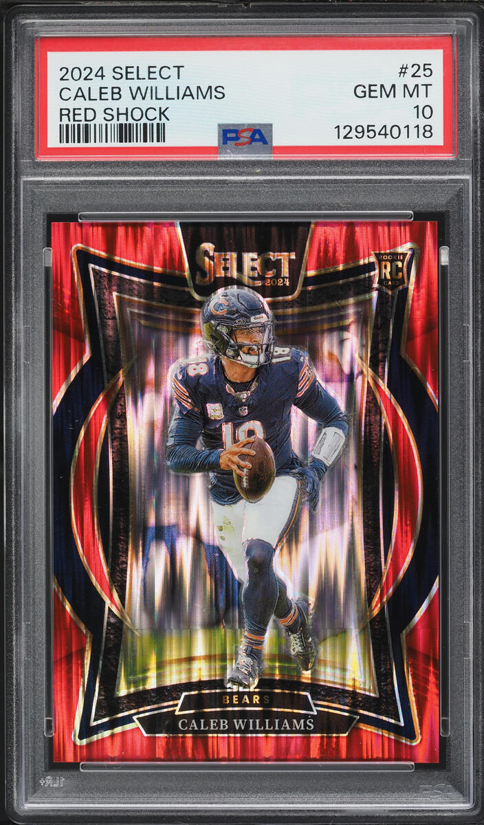 2024 Select Concourse Red Shock Caleb Williams ROOKIE /249 #25 PSA 10 GEM MINT