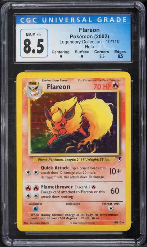 2023 Pokemon Japanese SV Promo Yu Nagaba x PCG Flareon #65 CGC 9