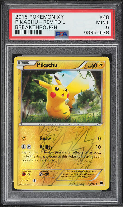 2015 Pokemon Art Academy Competition Ashley Pikachu BGS 9 MINT on