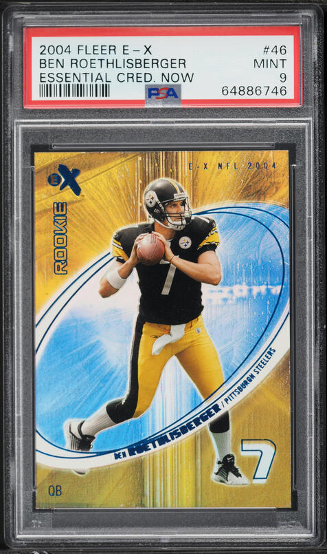 2004 Fleer E-X Essential Credentials Now Ben Roethlisberger ROOKIE
