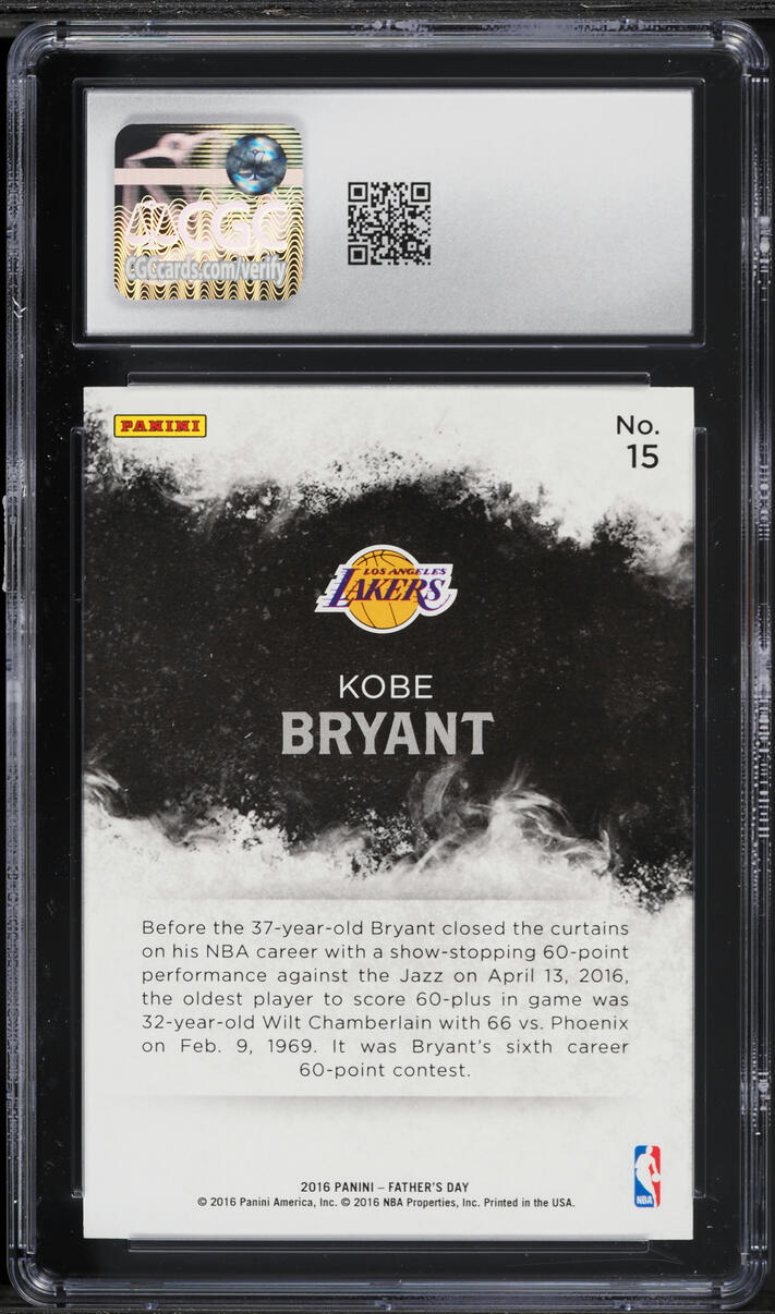 2016 Panini Father's Day Kobe Bryant #15 CGC 9 MINT