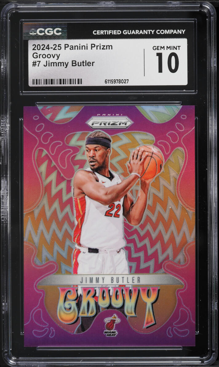 2024 Panini Prizm Groovy Jimmy Butler #7 CGC 10 GEM MINT