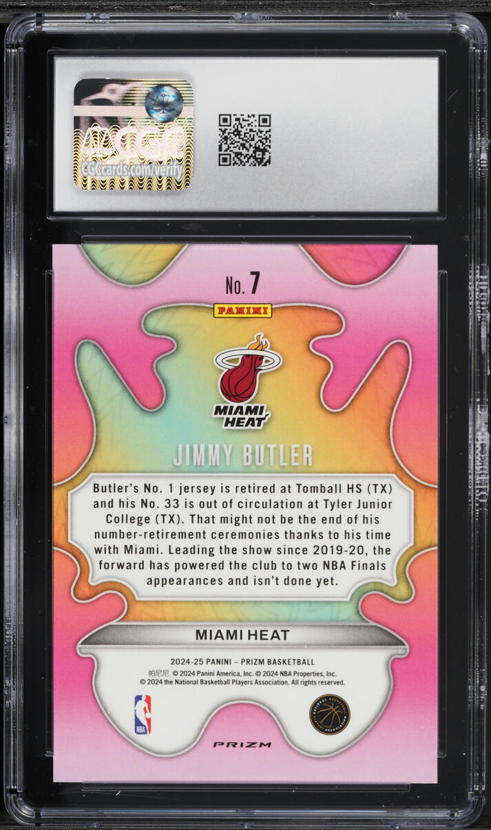 2024 Panini Prizm Groovy Jimmy Butler #7 CGC 10 GEM MINT