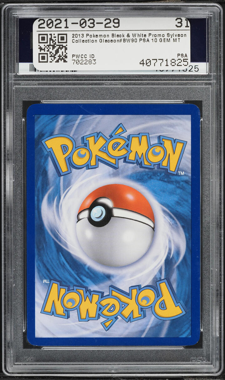 2013 Pokemon Black & White Promo Sylveon Collection Glaceon #BW90 PSA 10 GEM MT