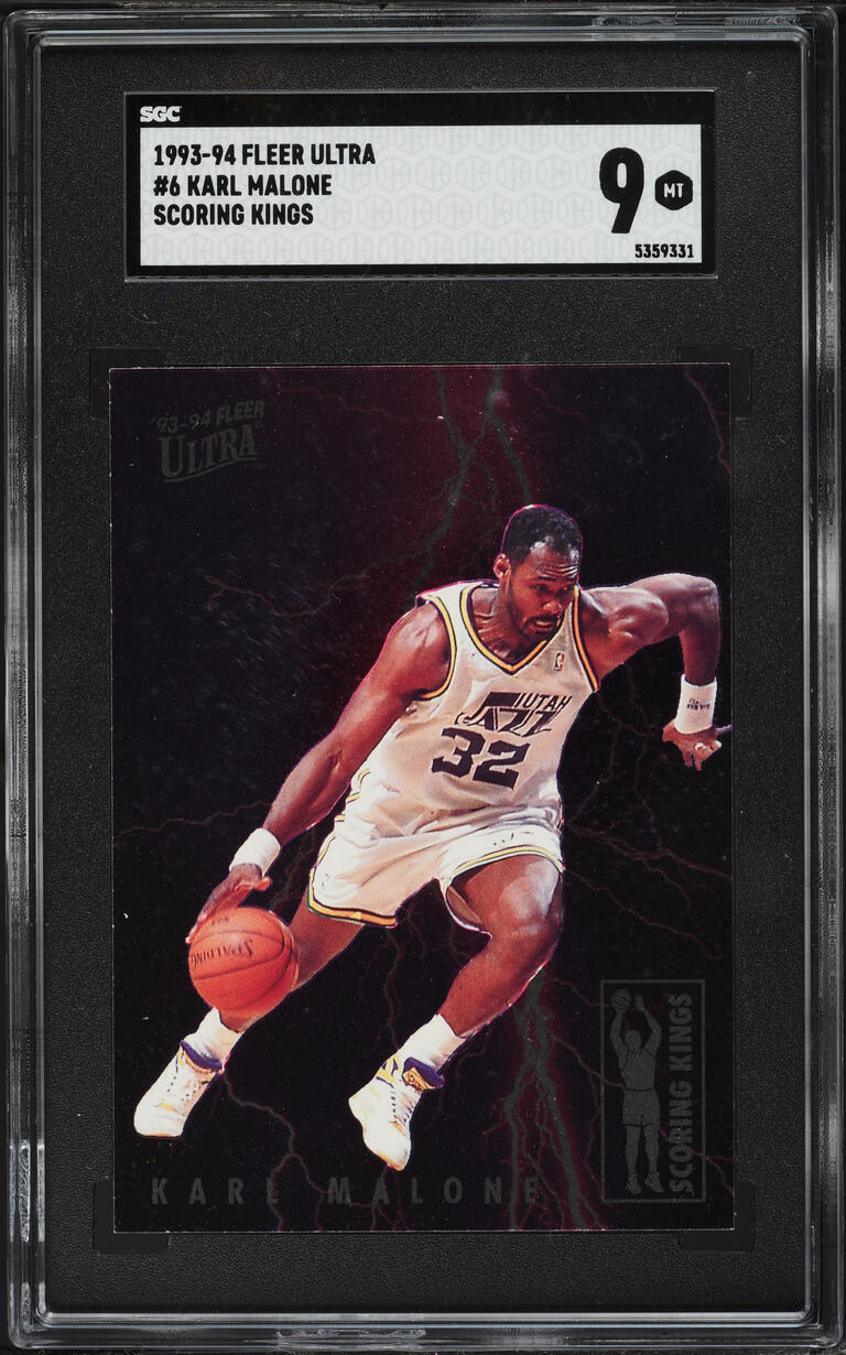 1993 Ultra Scoring Kings Karl Malone #6 SGC 9 MINT
