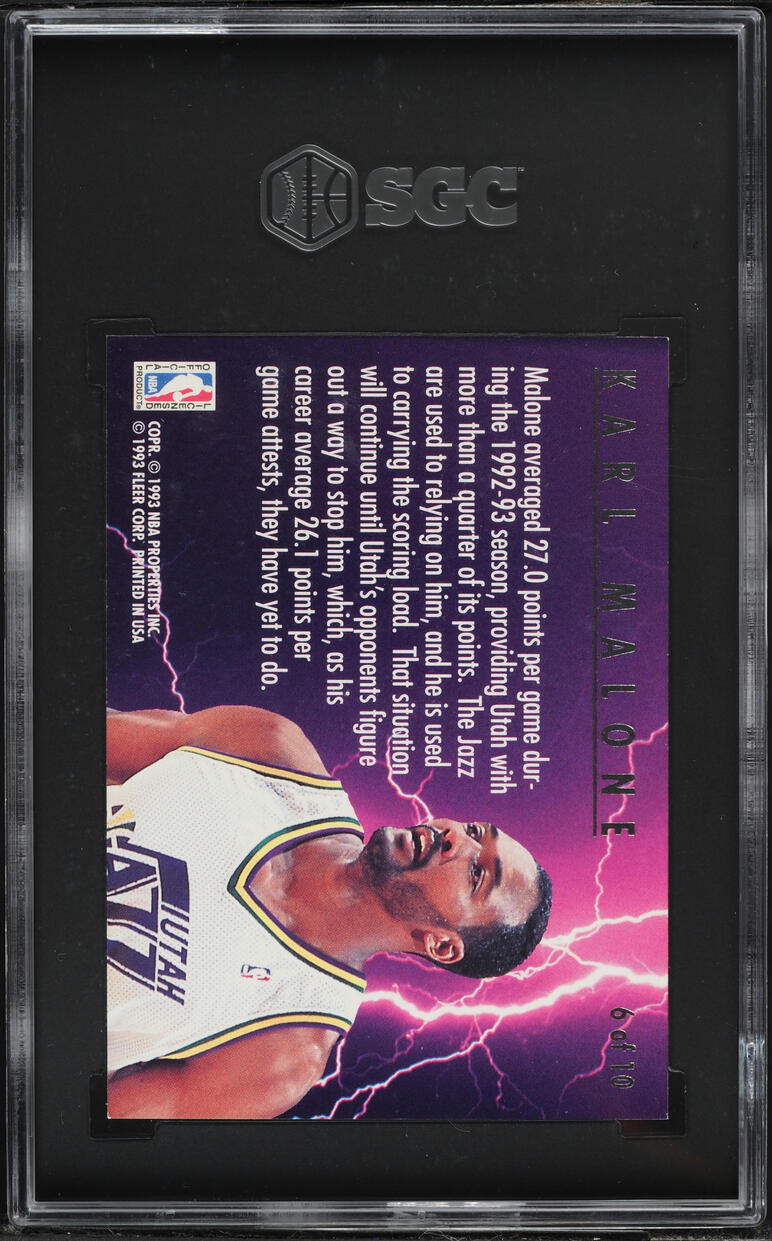 1993 Ultra Scoring Kings Karl Malone #6 SGC 9 MINT