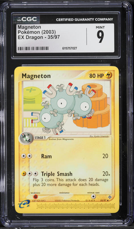 2003 Pokemon EX Dragon Magneton #35 CGC 9 MINT