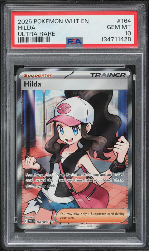 2025 Pokemon Japanese SV White Flare Full Art Hilda #166 CGC AUTH