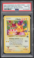 2021 Pokemon SWSH Promo Celebrations Classic Holo Birthday Pikachu
