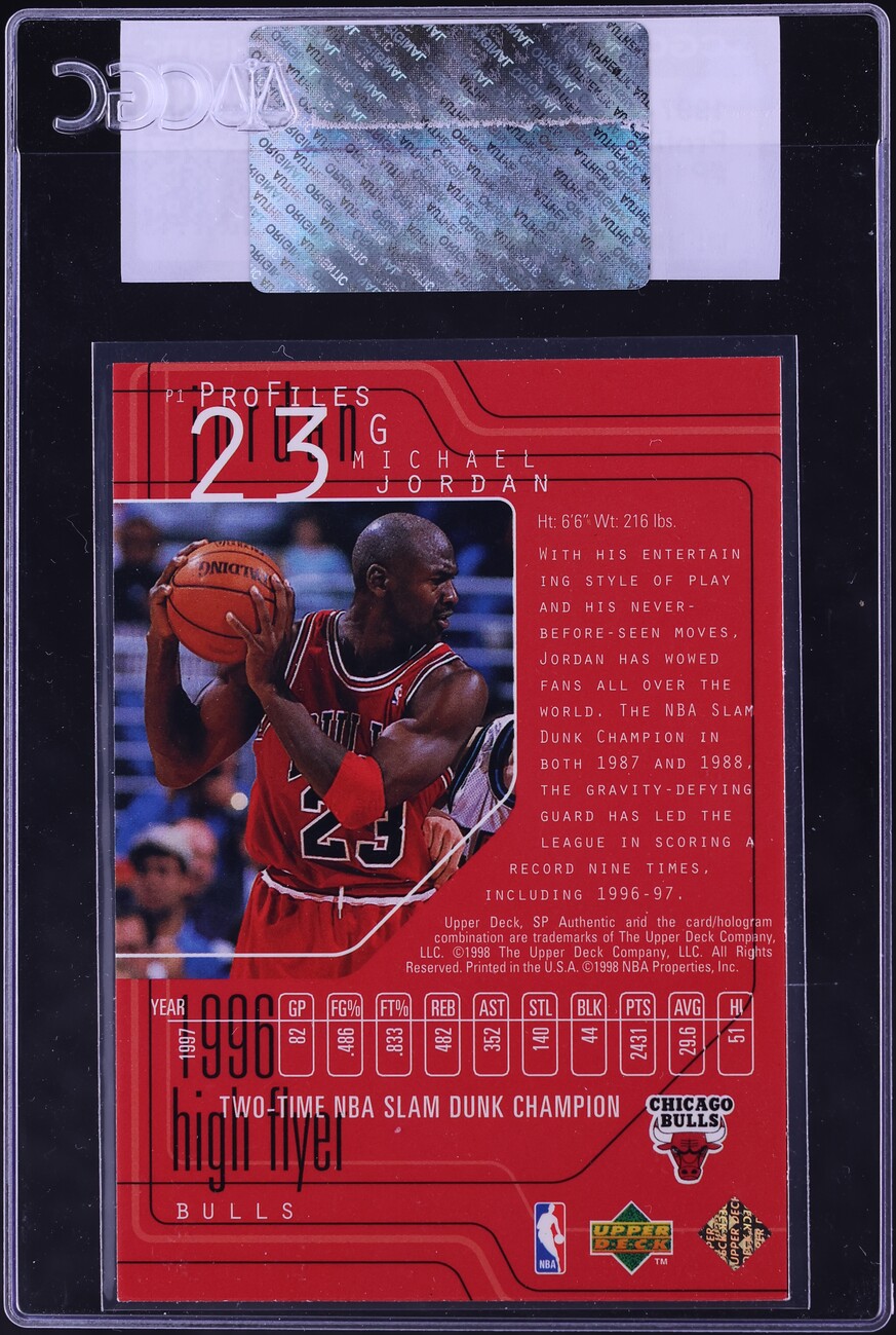 1997 SP Authentic Profiles Michael Jordan #P1 CGC AUTH