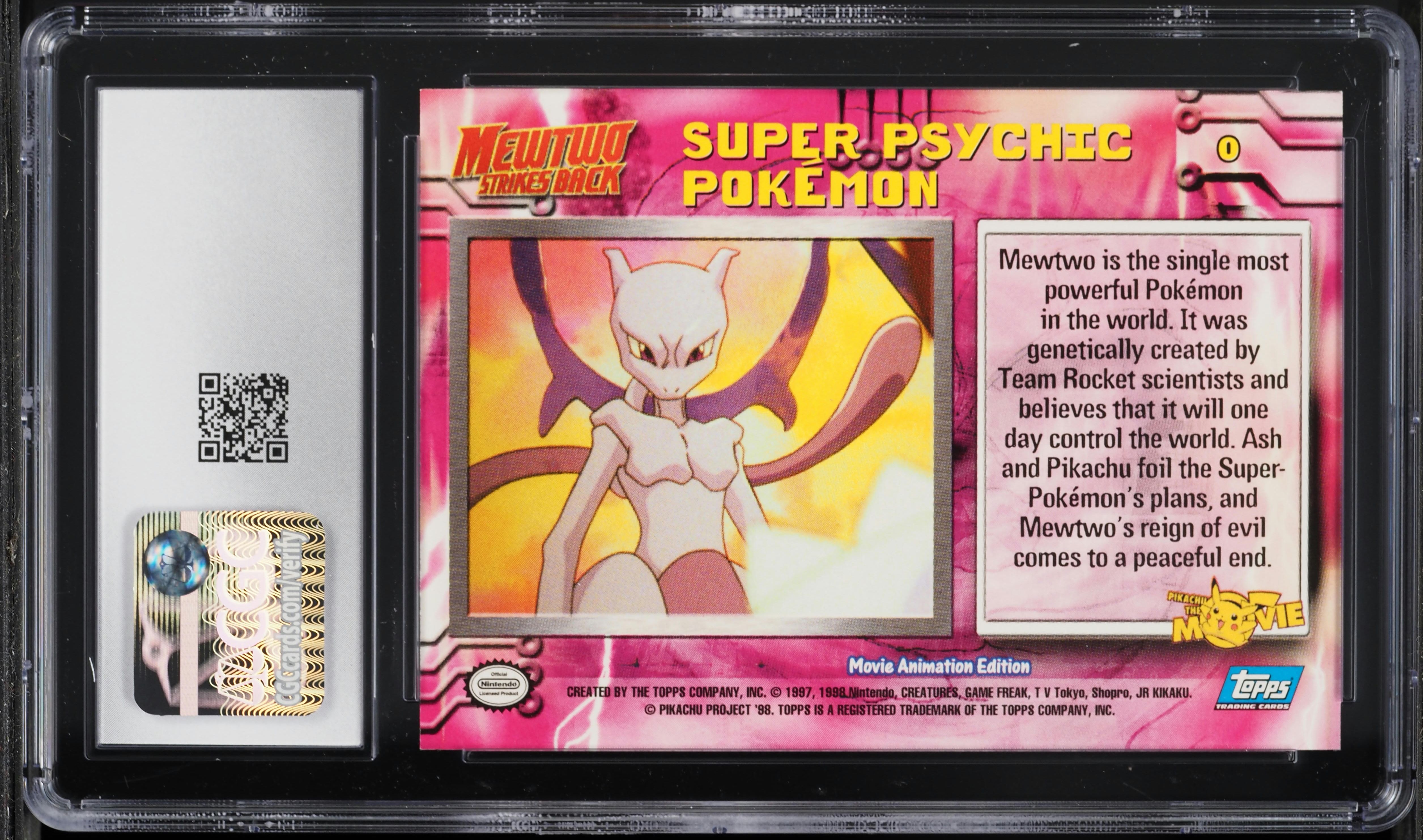 1999 Topps Pokemon The First Movie Blockbuster Promo Silver Foil