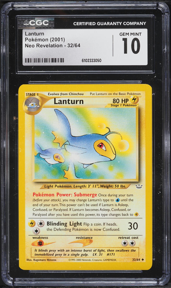 lanturn pokemon card price ex (Wisdom of Sea and Sky 65) If tails Lanturn - 053/203 (Reverse Foil)