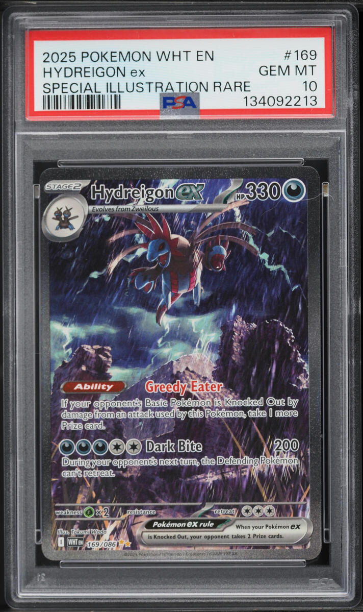 2025 Pokemon Scarlet & Violet White Flare SIR Hydreigon ex #169 PSA 10 GEM MINT