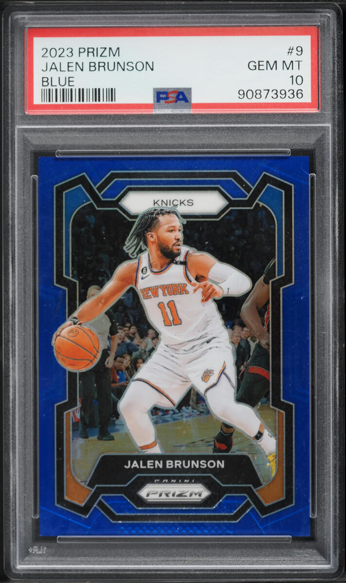 2023 Panini Prizm Blue Jalen Brunson /199 #9 PSA 10 GEM MINT