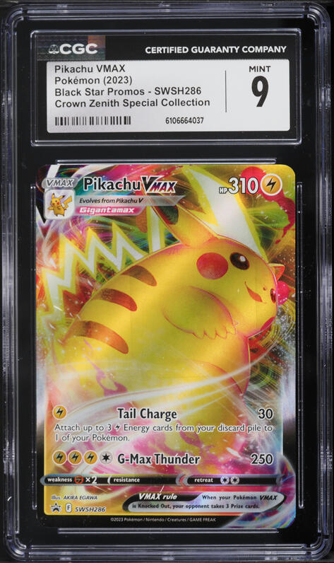 2023 Pokemon Sword & Shield Promo Crown Zenith Special Full Art Pikachu VMAX #SWSH286 CGC 9