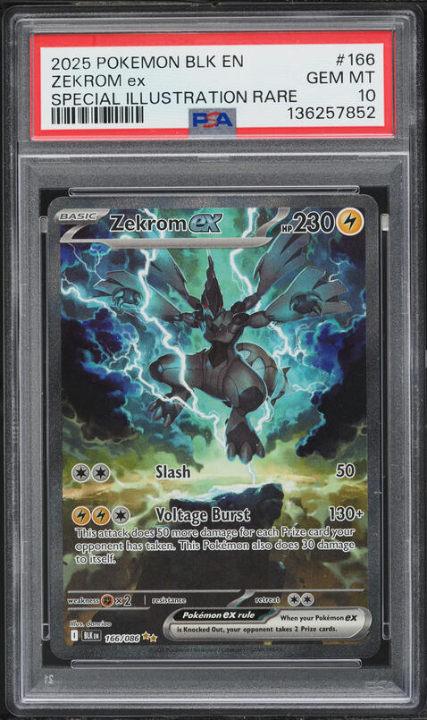 2025 Pokemon Japanese SV Black Bolt BW Rare Zekrom ex #174 PSA 10