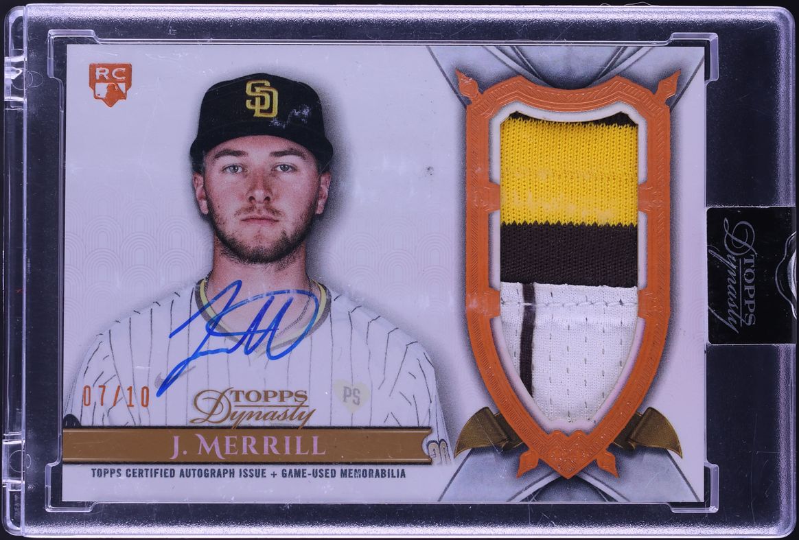 2024 Topps Dynasty Jackson Merrill ROOKIE PATCH AUTO /10 #DAP-JM2