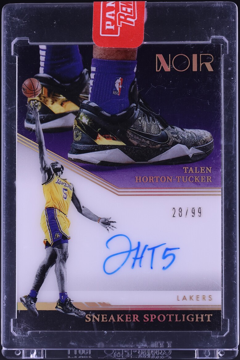 2021 Panini Noir Sneaker Spotlight Talen Horton-Tucker AUTO /99 #SNS-THT
