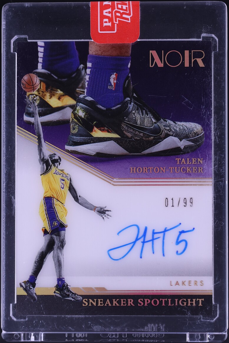 2021 Panini Noir Sneaker Spotlight Talen Horton-Tucker AUTO 1/99 #SNS-THT