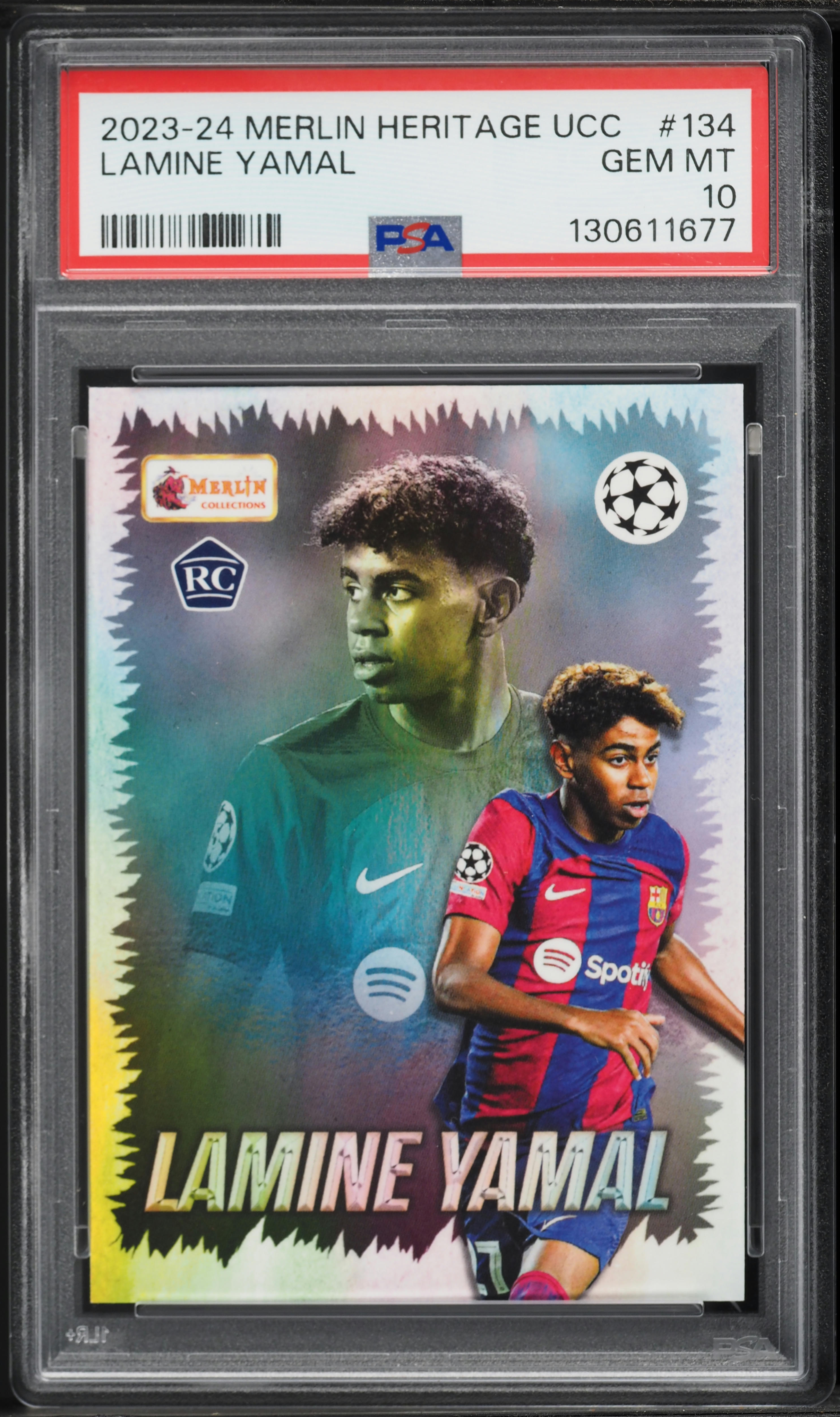 2023 Topps Merlin Heritage UEFA Club Competitions Lamine Yamal
