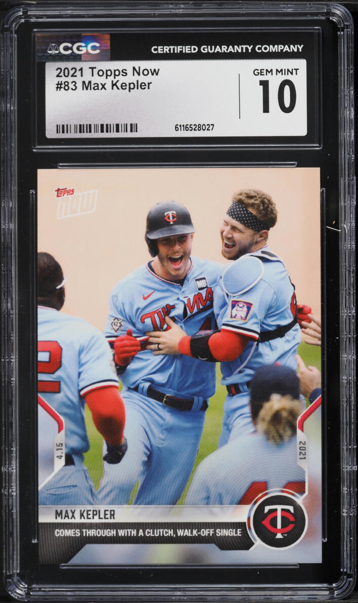 2021 Topps Now Max Kepler #83 CGC 10 GEM MINT