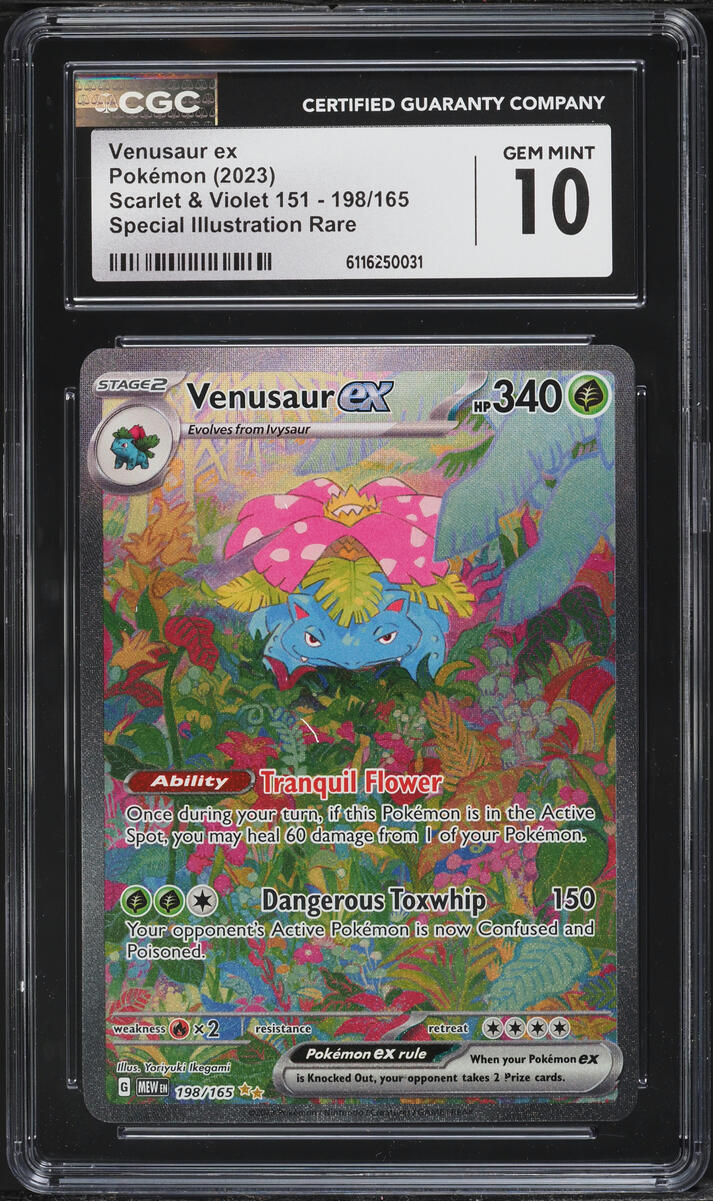 2023 Pokemon Scarlet & Violet 151 SIR Venusaur Ex #198 CGC 10 GEM MINT