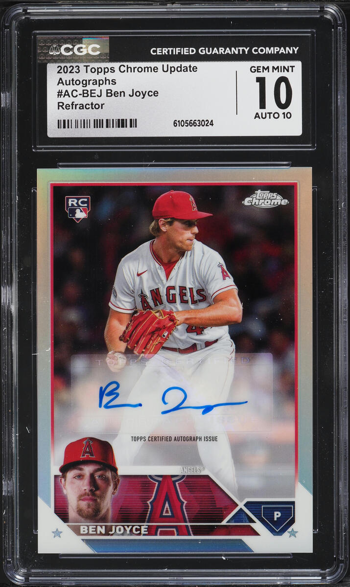 2023 Topps Chrome Update Refractor Ben Joyce ROOKIE AUTO /499 #AC-BEJ CGC 10 GEM MINT