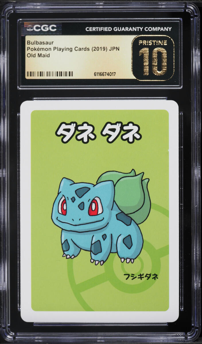 2019 Pokemon Japanese Playing Cards Old Maid Bulbasaur CGC 10