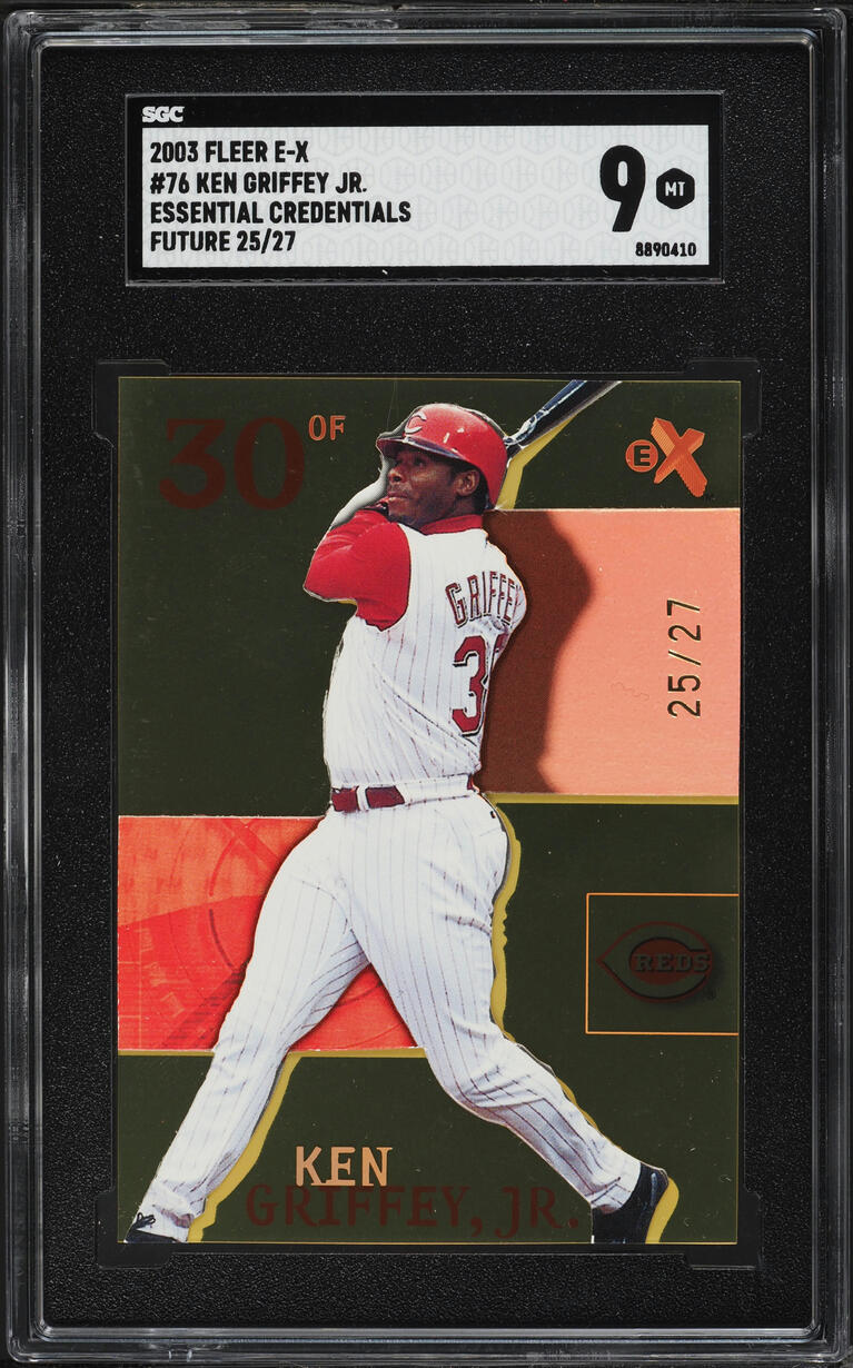 2003 Fleer E-X Essential Credentials Future Ken Griffey Jr. /27