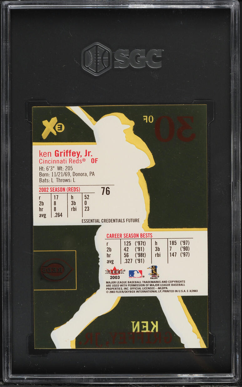 2003 Fleer E-X Essential Credentials Future Ken Griffey Jr. /27