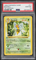 1999 Pokemon Base Set Shadowless 1st Edition Beedrill #17 PSA 10