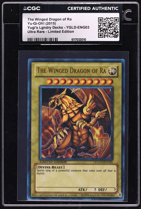 2003 Yu-Gi-Oh! Game Boy Advance Ultra The Winged Dragon Of Ra #GBI-003 SGC  9.5 on Fanatics Collect